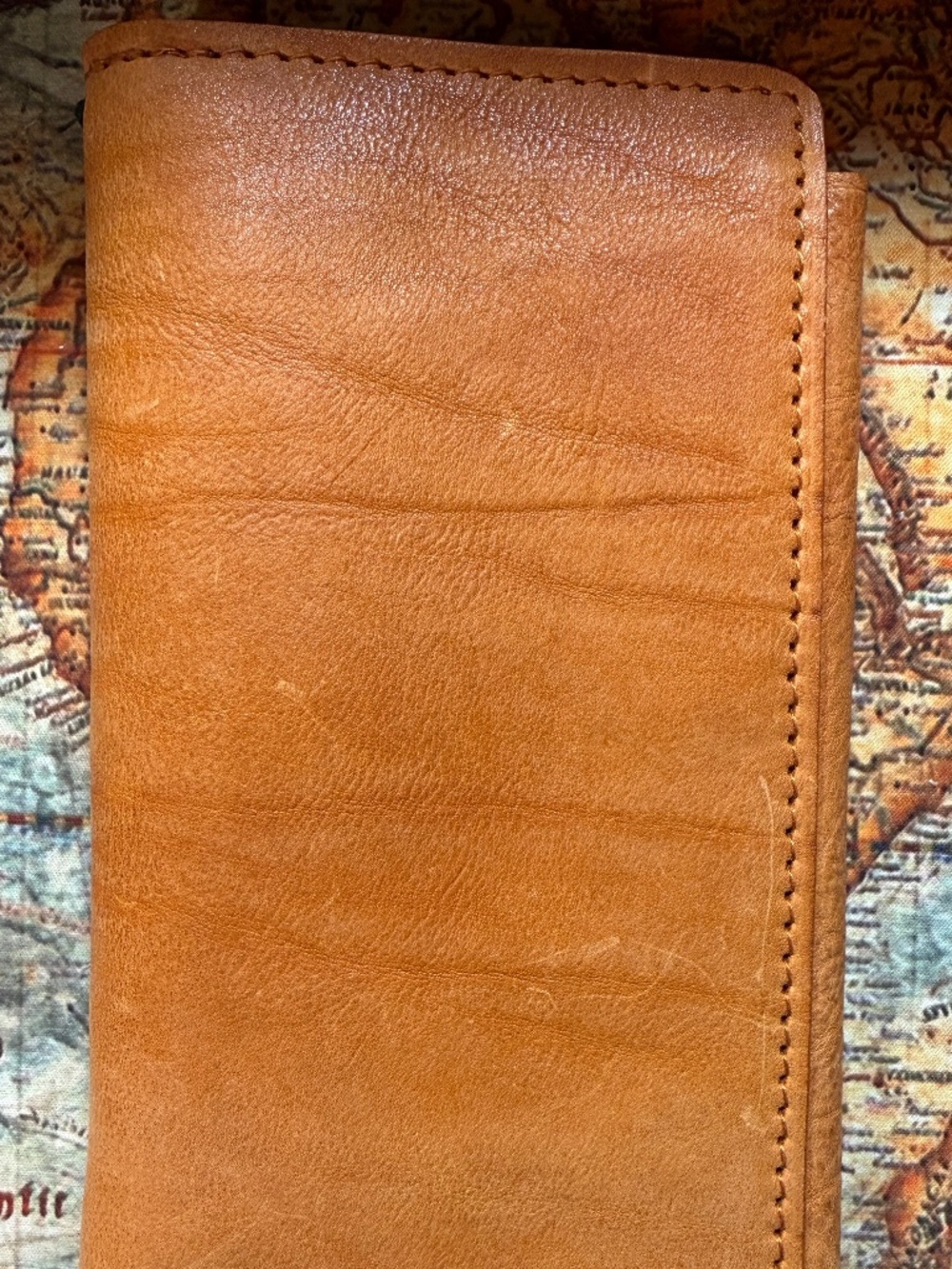Apple Pig Leather Wallet Notebook